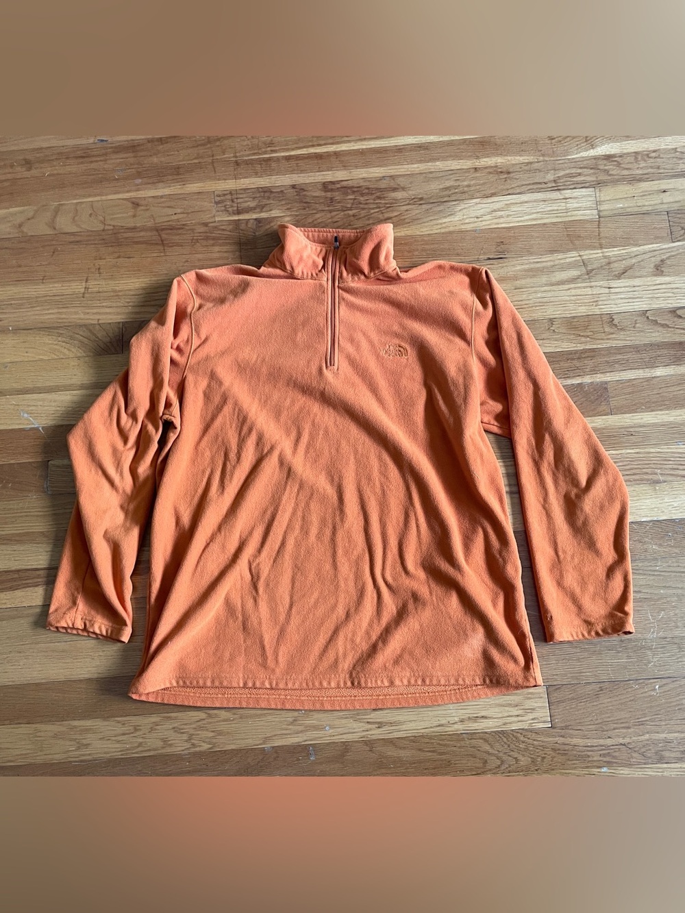 The North Face Orange Half-Zip Fleece Pullover